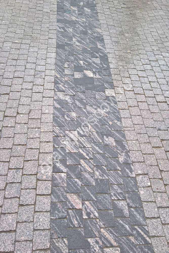 Гранитная брусчатка, объект Москва